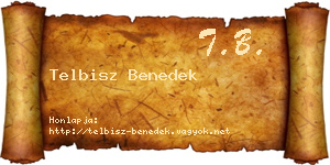 Telbisz Benedek névjegykártya